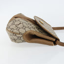 GUCCI GG Plus Supreme Shoulder Bag PVC Leather Beige Gold Auth th6331-3