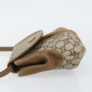 GUCCI GG Plus Supreme Shoulder Bag PVC Leather Beige Gold Auth th6331-4