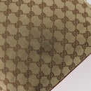 GUCCI GG Canvas Tote Bag Beige Gold 120836 Auth th6332-15