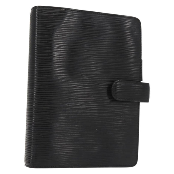 LOUIS VUITTON Epi Agenda MM Day Planner Cover Black R20042 LV Auth th6334