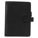 LOUIS VUITTON Epi Agenda MM Day Planner Cover Black R20042 LV Auth th6334-13