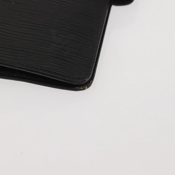 LOUIS VUITTON Epi Agenda MM Day Planner Cover Black R20042 LV Auth th6334