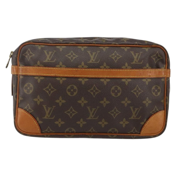 LOUIS VUITTON Monogram Compiegne 28 Clutch Bag M51845 LV Auth th6336