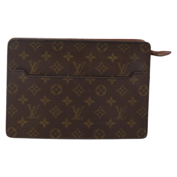 LOUIS VUITTON Monogram Pochette Homme Clutch Bag M51795 LV Auth th6341