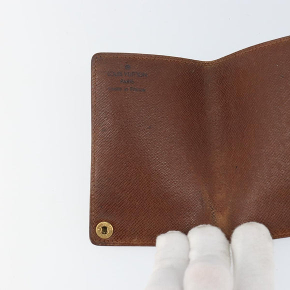 LOUIS VUITTON Monogram Porto Cartes Crdit Pression Card Case M60937 Auth th6343