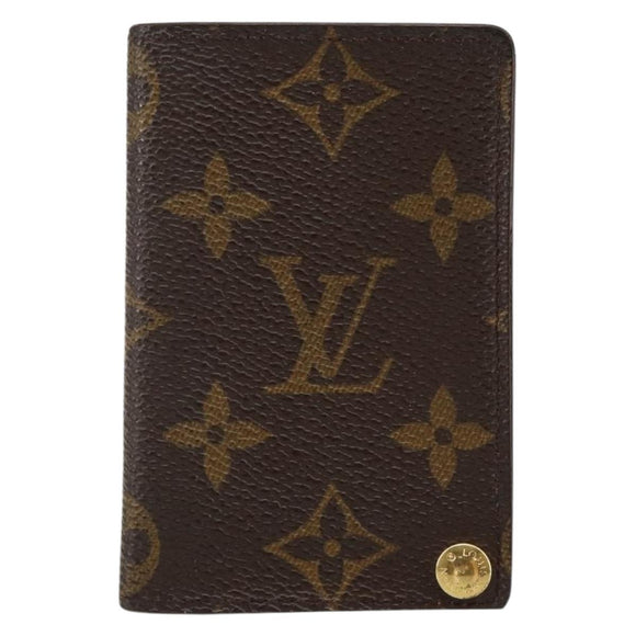 LOUIS VUITTON Monogram Porto Cartes Crdit Pression Card Case M60937 Auth th6343