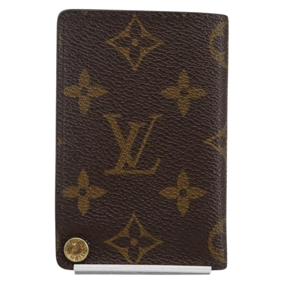 LOUIS VUITTON Monogram Porto Cartes Crdit Pression Card Case M60937 Auth th6343