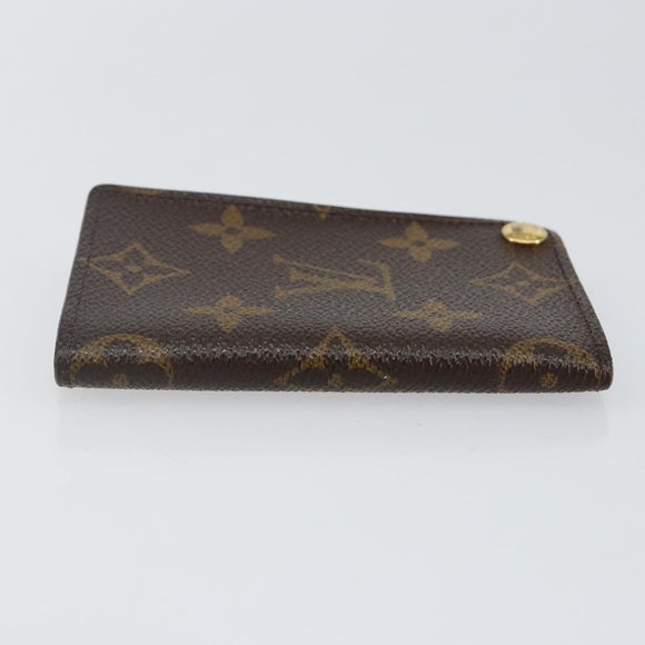 LOUIS VUITTON Monogram Porto Cartes Crdit Pression Card Case M60937 Auth th6343
