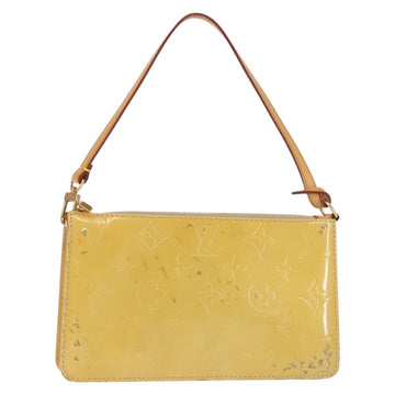 LOUIS VUITTON Monogram Vernis Lexington Pouch Beige M91010 LV Auth th6345