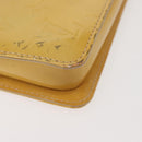 LOUIS VUITTON Monogram Vernis Lexington Pouch Beige M91010 LV Auth th6345-9