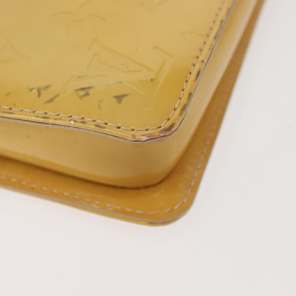 LOUIS VUITTON Monogram Vernis Lexington Pouch Beige M91010 LV Auth th6345