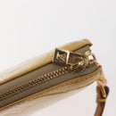 LOUIS VUITTON Monogram Vernis Lexington Pouch Beige M91010 LV Auth th6345-10