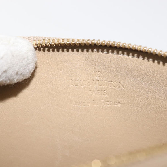 LOUIS VUITTON Monogram Vernis Lexington Pouch Beige M91010 LV Auth th6345