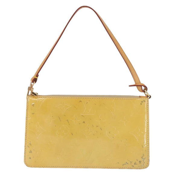 LOUIS VUITTON Monogram Vernis Lexington Pouch Beige M91010 LV Auth th6345