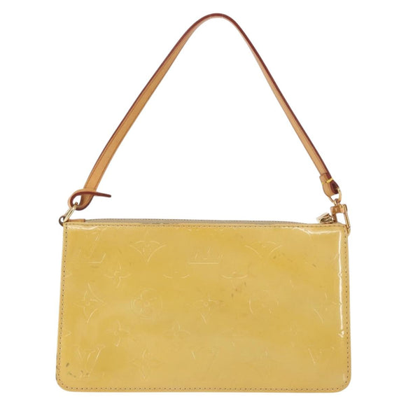 LOUIS VUITTON Monogram Vernis Lexington Pouch Beige M91010 LV Auth th6345