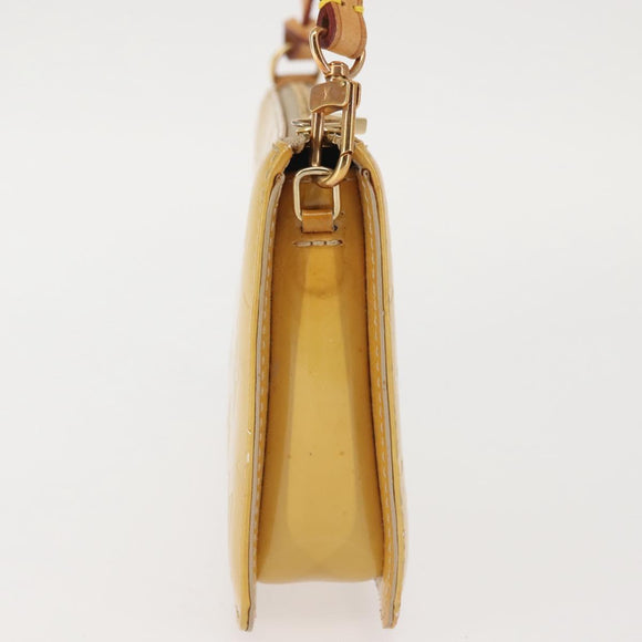 LOUIS VUITTON Monogram Vernis Lexington Pouch Beige M91010 LV Auth th6345