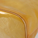 LOUIS VUITTON Monogram Vernis Houston Hand Bag Beige M91004 LV Auth th6347-15