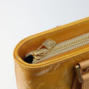 LOUIS VUITTON Monogram Vernis Houston Hand Bag Beige M91004 LV Auth th6347-18