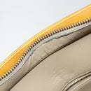 LOUIS VUITTON Monogram Vernis Houston Hand Bag Beige M91004 LV Auth th6347-10