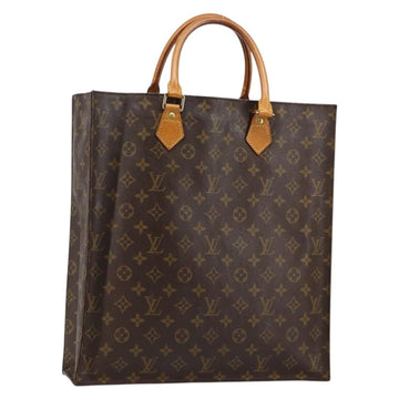 LOUIS VUITTON Monogram Sac Plat Hand Bag M51140 LV Auth th6350