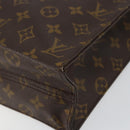 LOUIS VUITTON Monogram Sac Plat Hand Bag M51140 LV Auth th6350-8