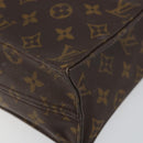 LOUIS VUITTON Monogram Sac Plat Hand Bag M51140 LV Auth th6350-16