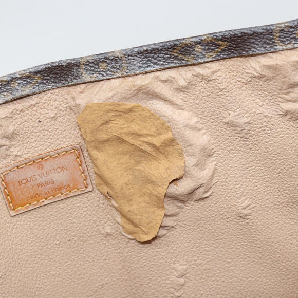 LOUIS VUITTON Monogram Sac Plat Hand Bag M51140 LV Auth th6350