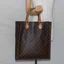 LOUIS VUITTON Monogram Sac Plat Hand Bag M51140 LV Auth th6350-21