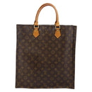 LOUIS VUITTON Monogram Sac Plat Hand Bag M51140 LV Auth th6350-2