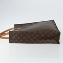 LOUIS VUITTON Monogram Sac Plat Hand Bag M51140 LV Auth th6350-4