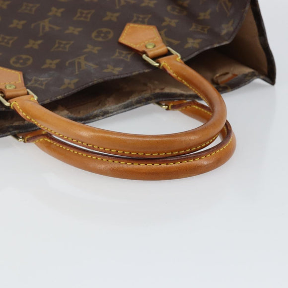 LOUIS VUITTON Monogram Sac Plat Hand Bag M51140 LV Auth th6350