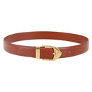 LOUIS VUITTON Epi Ceinture Belt 34.3"" Brown LV Auth th6353-1