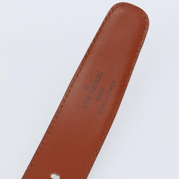 LOUIS VUITTON Epi Ceinture Belt 34.3"" Brown LV Auth th6353