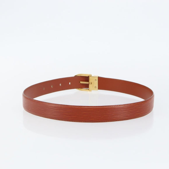 LOUIS VUITTON Epi Ceinture Belt 34.3"" Brown LV Auth th6353