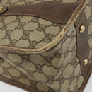 GUCCI GG Supreme Web Sherry Line Hand Bag PVC Beige 58 02 039 Auth th6355-11