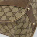 GUCCI GG Supreme Web Sherry Line Hand Bag PVC Beige 58 02 039 Auth th6355-13