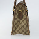 GUCCI GG Supreme Web Sherry Line Hand Bag PVC Beige 58 02 039 Auth th6355-5