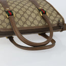 GUCCI GG Supreme Web Sherry Line Hand Bag PVC Beige 58 02 039 Auth th6355-7