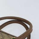 GUCCI GG Supreme Web Sherry Line Hand Bag PVC Beige 58 02 039 Auth th6355-8