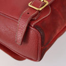 GUCCI Bamboo Backpack Suede Red Gold 003 2058 0030 Auth th6356-9