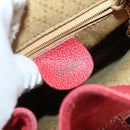 GUCCI Bamboo Backpack Suede Red Gold 003 2058 0030 Auth th6356-21