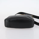 GUCCI Bamboo Hand Bag Leather 2way Black Gold 001 1638 Auth th6357-5