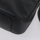 GUCCI Bamboo Hand Bag Leather 2way Black Gold 001 1638 Auth th6357-15