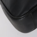 GUCCI Bamboo Hand Bag Leather 2way Black Gold 001 1638 Auth th6357-16