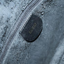 GUCCI Bamboo Hand Bag Leather 2way Black Gold 001 1638 Auth th6357-18