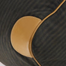 FENDI Pecan Canvas Boston Bag Coated Canvas 2way Black Brown Auth th6359-14