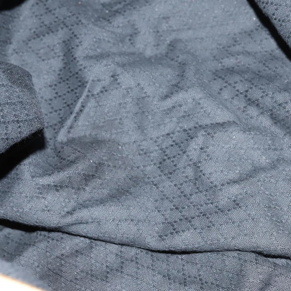 FENDI Pecan Canvas Boston Bag Coated Canvas 2way Black Brown Auth th6359