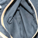 FENDI Pecan Canvas Boston Bag Coated Canvas 2way Black Brown Auth th6359-22