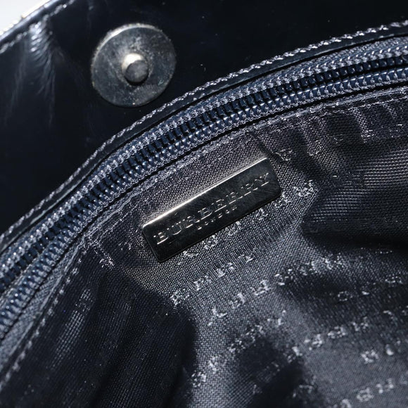 BURBERRY Nova Check Hand Bag PVC Beige Auth th6360