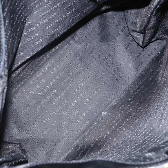 BURBERRY Nova Check Hand Bag PVC Beige Auth th6360